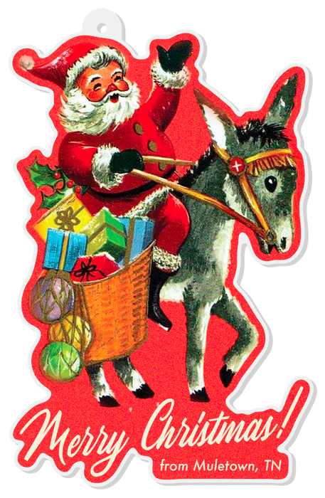 Santa's Mule Ornament