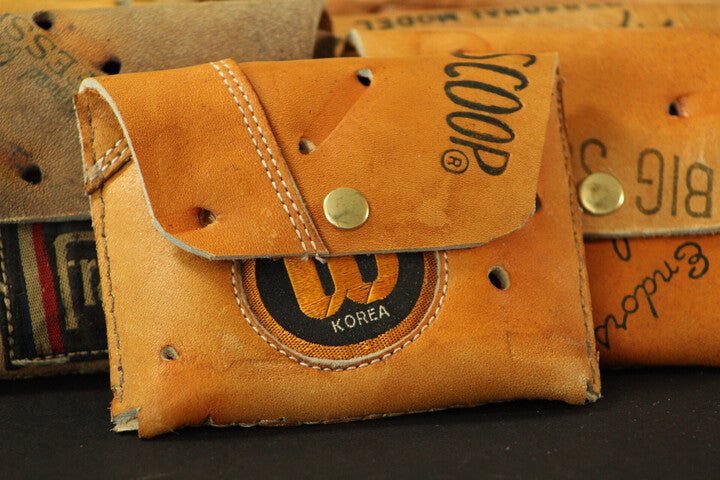 Leather Baseball Glove Wallet