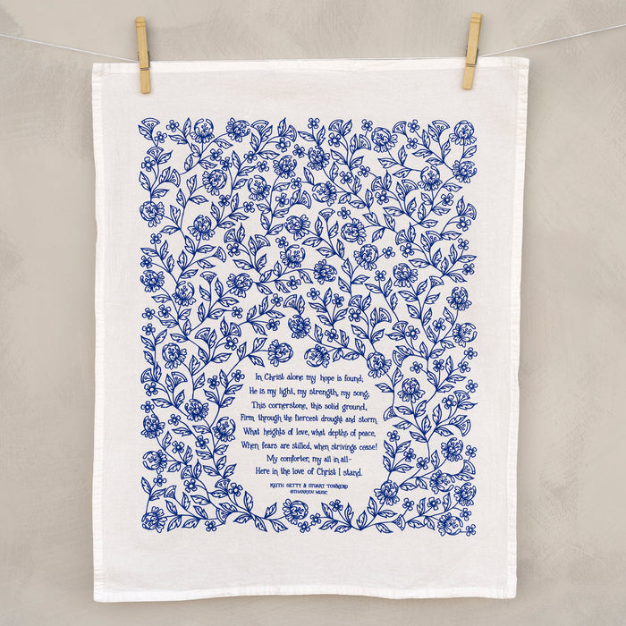 In Christ Alone Tea Towel