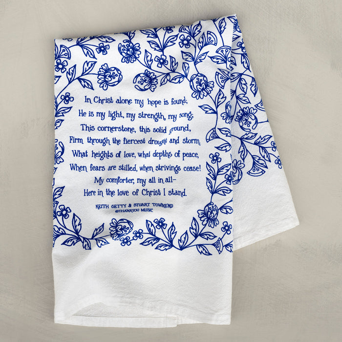 In Christ Alone Tea Towel