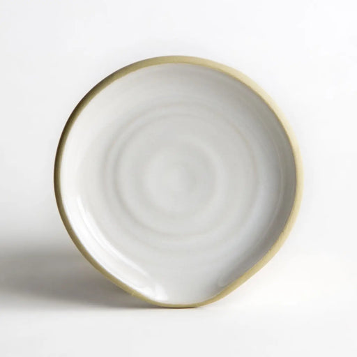 Ivory Handcrafted Stoneware Spoon Rest - Needle and Grain