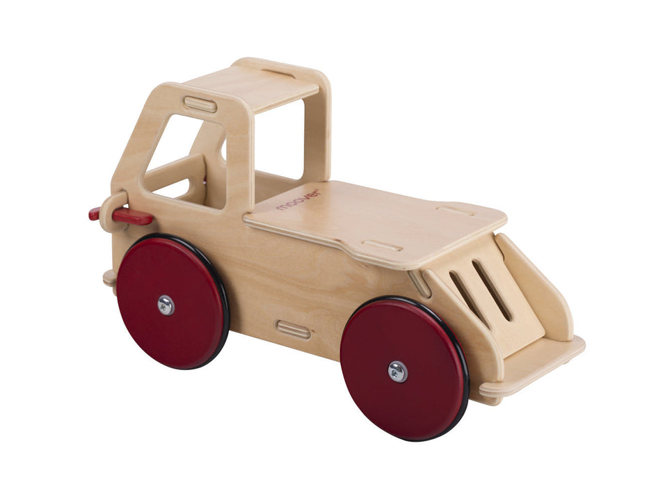Miniature Ride-On Truck in Natural Wood