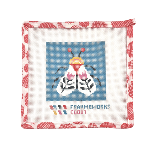 Learn to Needlepoint: Blue Moth Beginner Needlepoint Class • October 1 from 6-9 - Needle and Grain