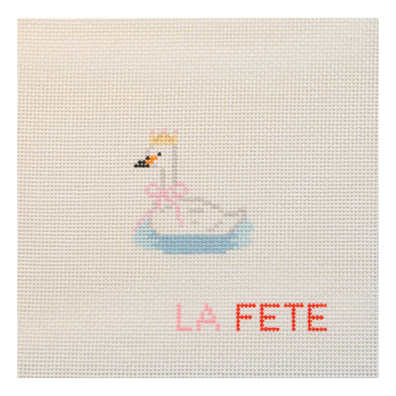 Learn to Needlepoint: Party Swan Beginner Needlepoint Class • October 29 from 6-9 - Needle and Grain