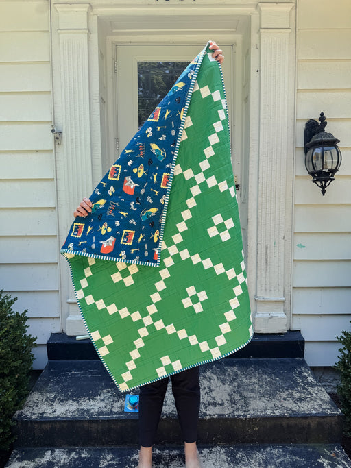 Learn to Quilt: Flower Irish Chain Toddler Quilt • June 4 from 6:00 - 9:00pm - Needle and Grain