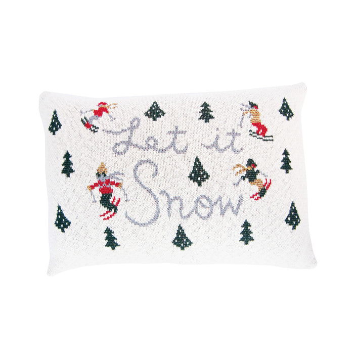 Let It Snow Lumbar Pillow