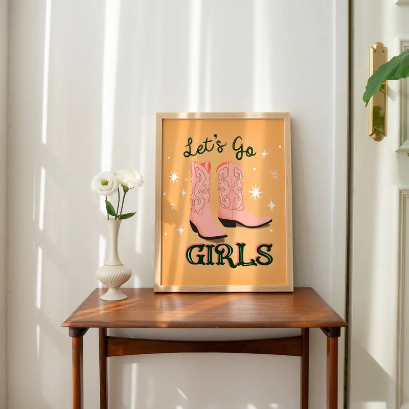 Let's Go Girls Wall Art Print - Needle and Grain