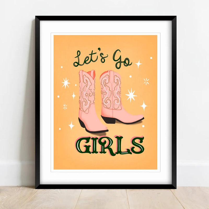 Let's Go Girls Wall Art Print - Needle and Grain