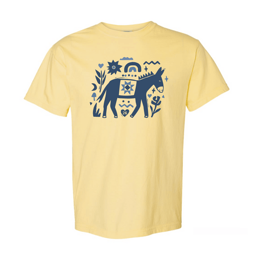 Linocut Mule Tee - Preorder Special - Needle and Grain