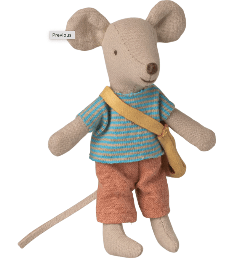 Little Brother Mouse with Bag - Needle and Grain