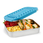 LunchBots Large Bento - Trio Aqua Dots - Needle and Grain