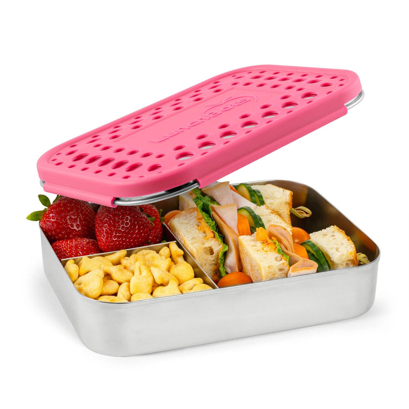 LunchBots Large Bento Trio - Pink Dots - Needle and Grain