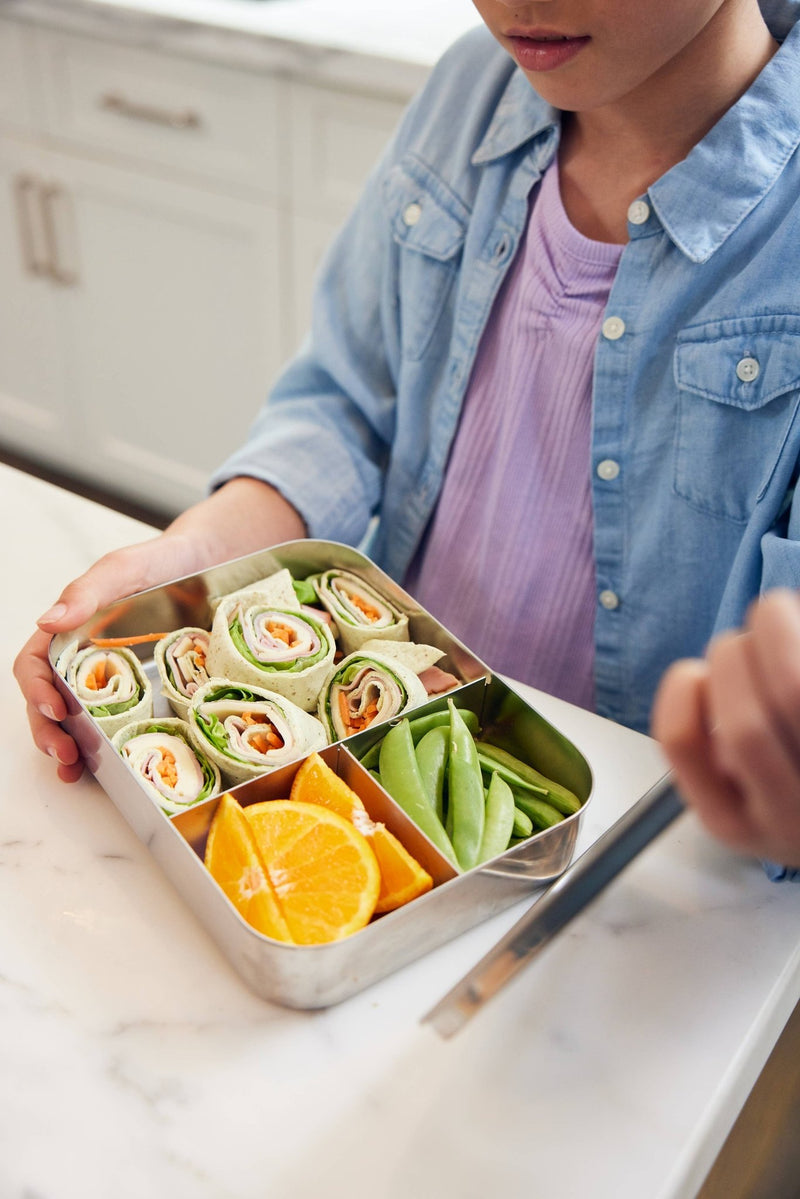 LunchBots Large Bento Trio - Pink Dots - Needle and Grain