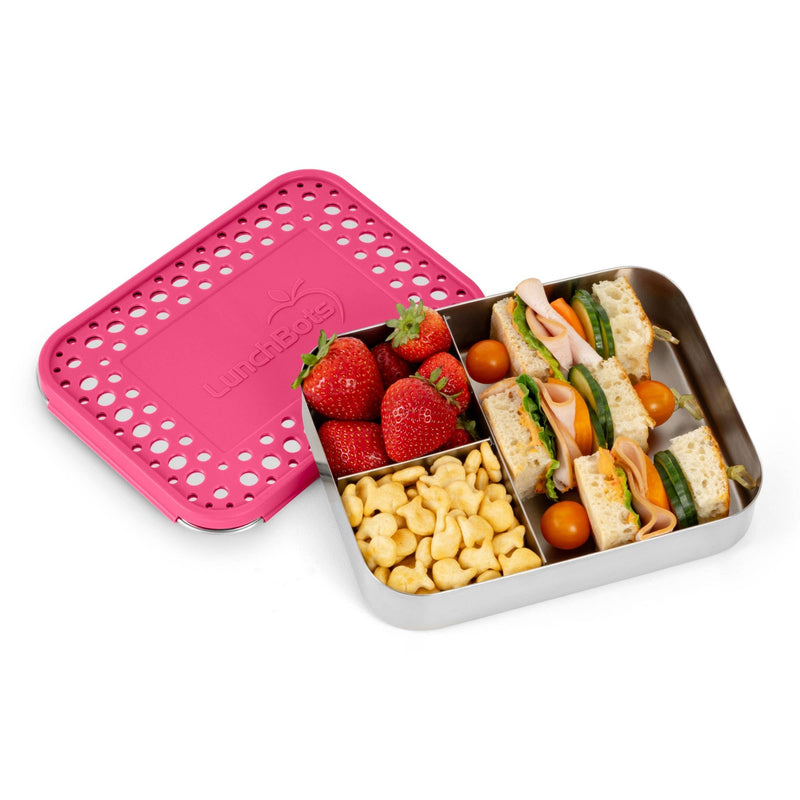 LunchBots Large Bento Trio - Pink Dots - Needle and Grain