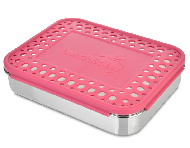 LunchBots Large Bento Trio - Pink Dots - Needle and Grain