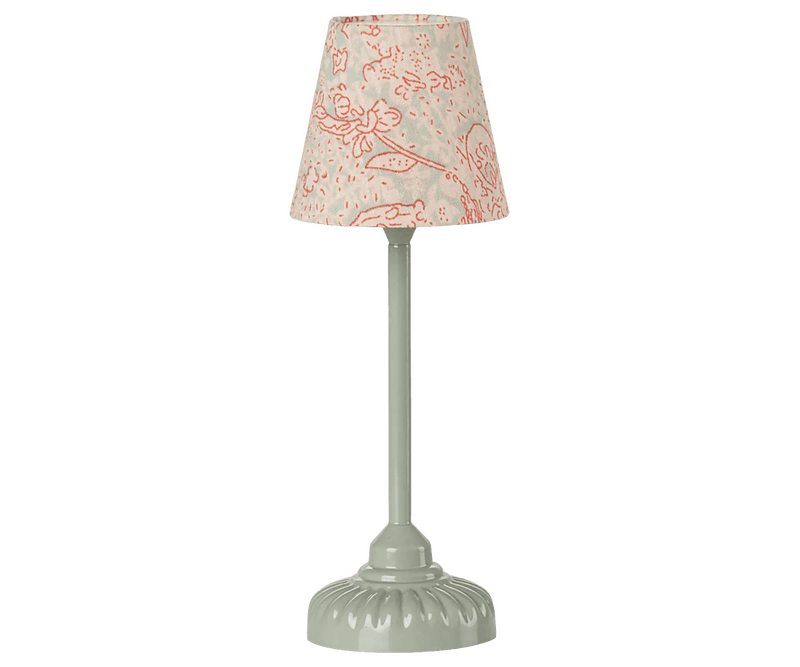 Maileg Miniature Floor Lamp - Dark Powder - Needle and Grain