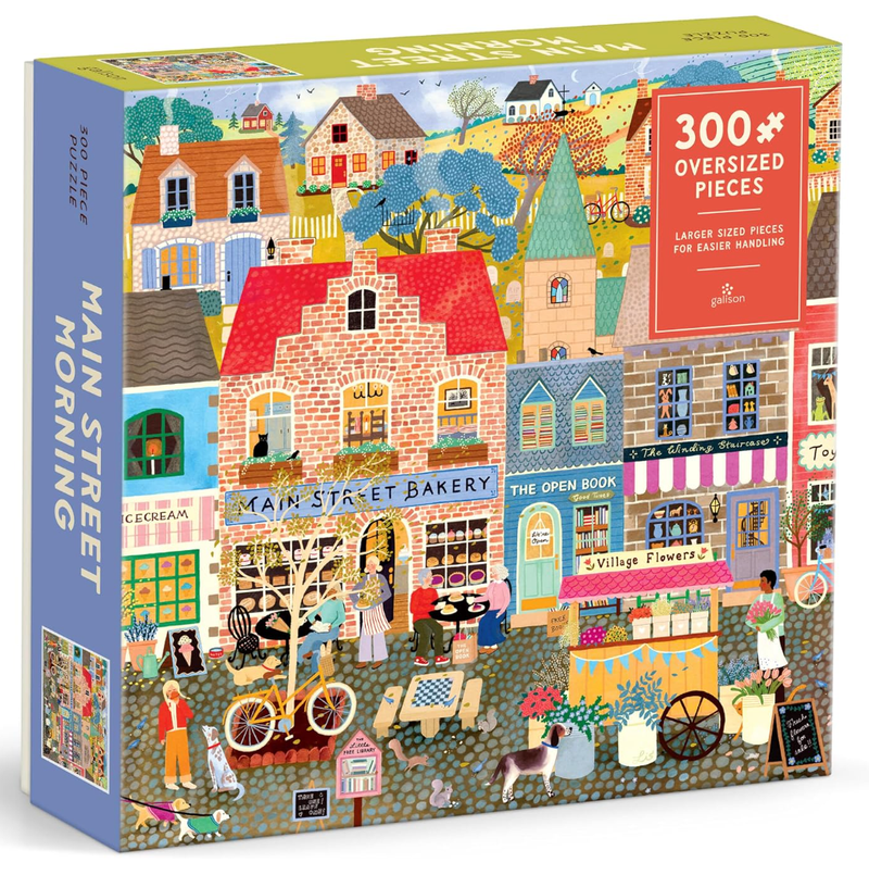 Main Street Morning 300 Piece Puzzle - Needle and Grain