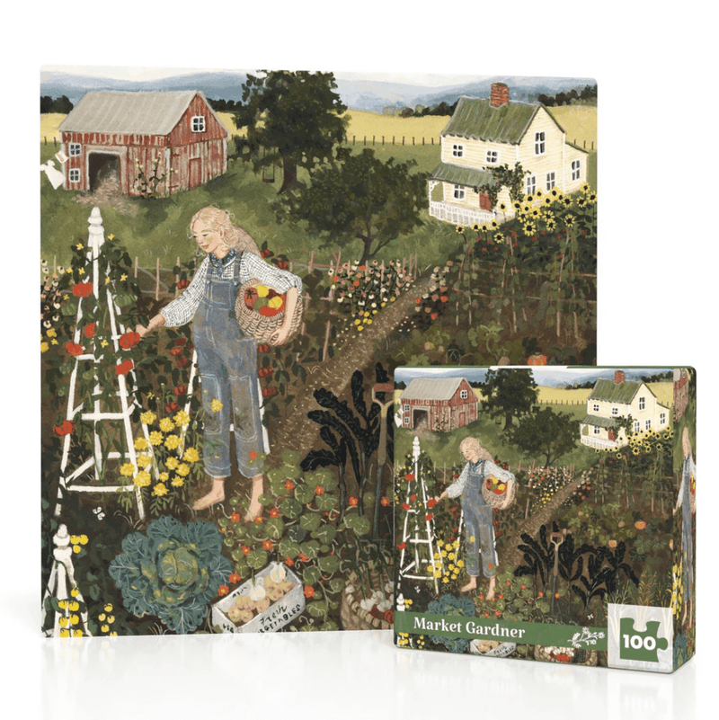 Market Gardener - 100 Piece Mini Puzzle - Needle and Grain