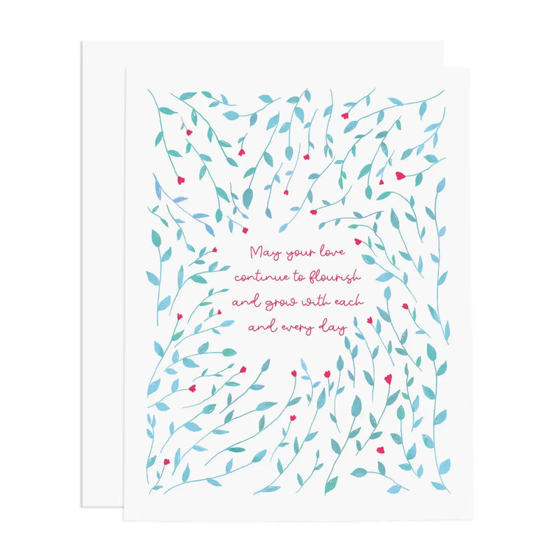 May Your Love Continue to Grow Greeting Card - Needle and Grain