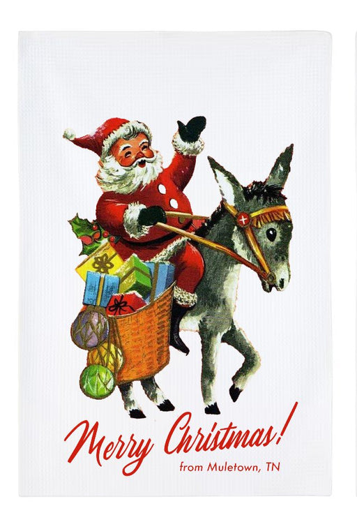 Merry Christmas from Muletown Tea Towel - Needle and Grain