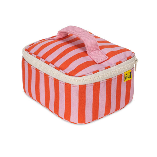 Mini Zip Cube - Awning Stripe Pink - Needle and Grain
