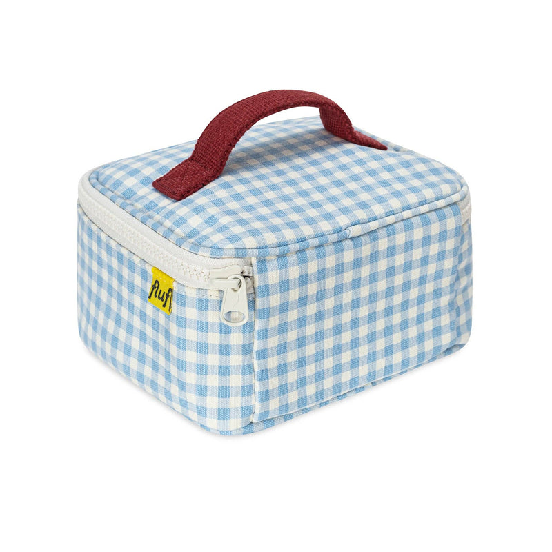 Mini Zip Cube - Gingham Sky - Needle and Grain