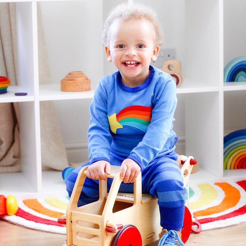 Miniature Ride - On Truck in Natural Wood - Needle and Grain