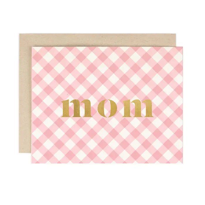 Mom - Gingham Check Card - Needle and Grain