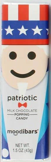 Moodibars PATRIOTIC Milk Popping Candy Bar 1.5oz - Needle and Grain