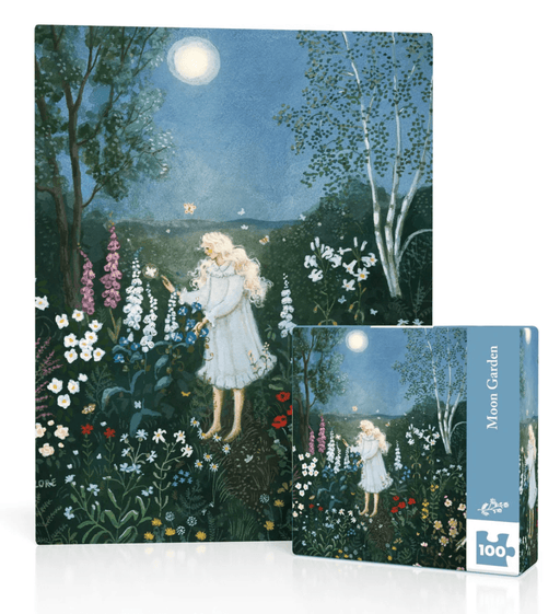 Moon Garden - 100 Piece Mini Puzzle - Needle and Grain