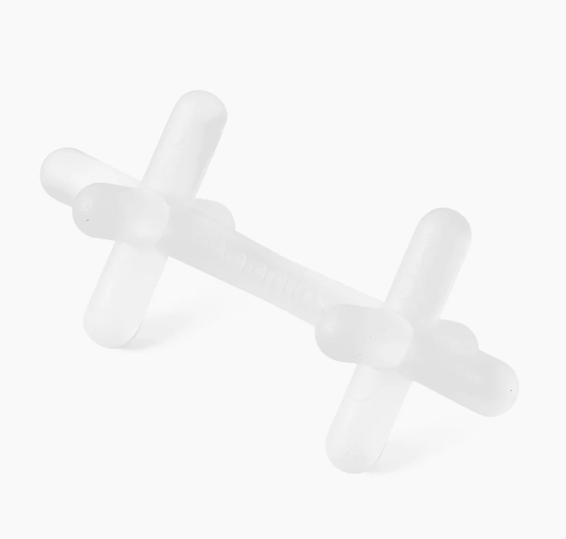 Moonjax® Baby Teether, Clear Silicone - Needle and Grain