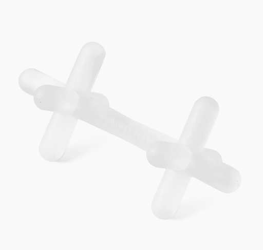 Moonjax® Baby Teether, Clear Silicone - Needle and Grain