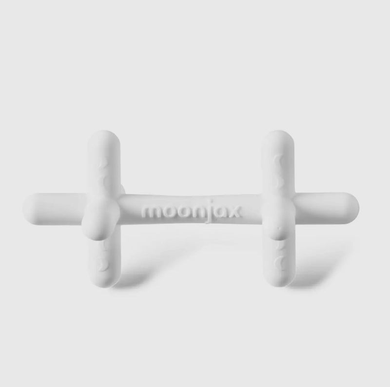 Moonjax® Baby Teether, Moonlight White Silicone - Needle and Grain