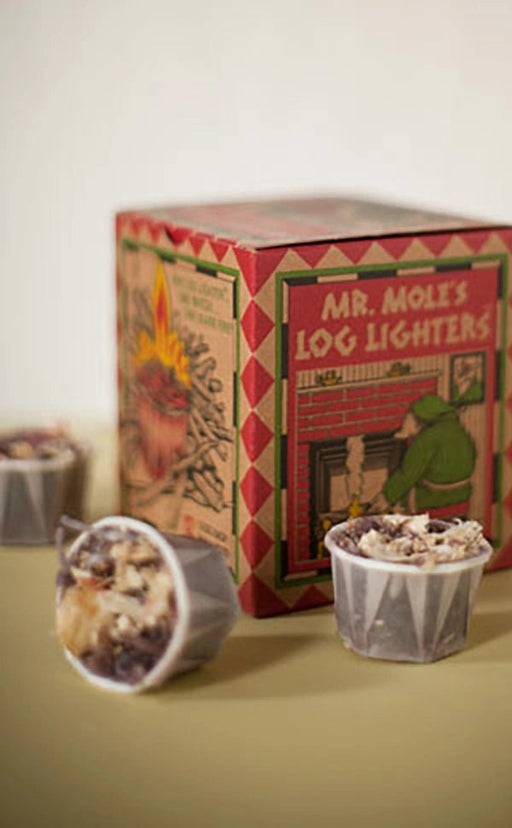 Mr. Mole's Log Lighters, Fire Starters For Fireplaces - Needle and Grain