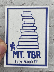 Mt. TBR Vinyl Sticker - Needle and Grain