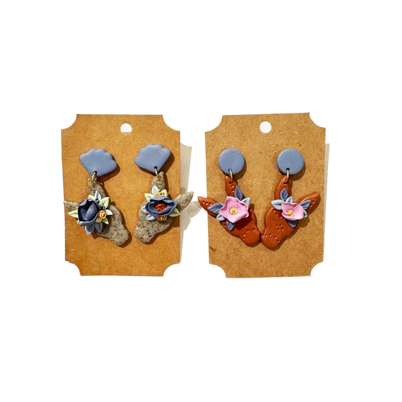 Mule Polymer Clay Earrings - Needle and Grain