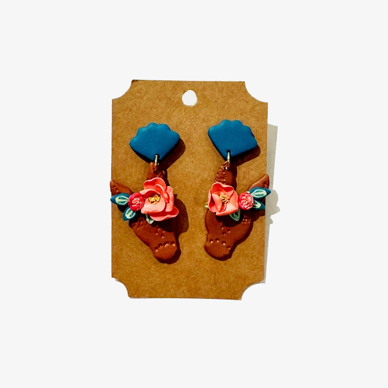 Mule Polymer Clay Earrings - Needle and Grain