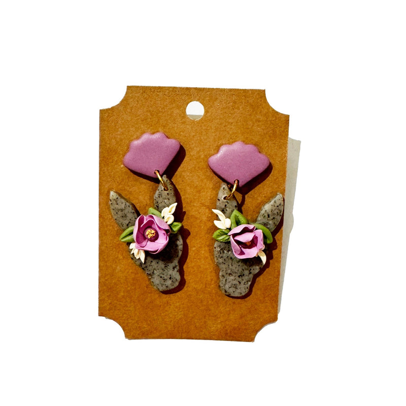 Mule Polymer Clay Earrings - Needle and Grain