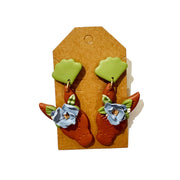 Mule Polymer Clay Earrings - Needle and Grain