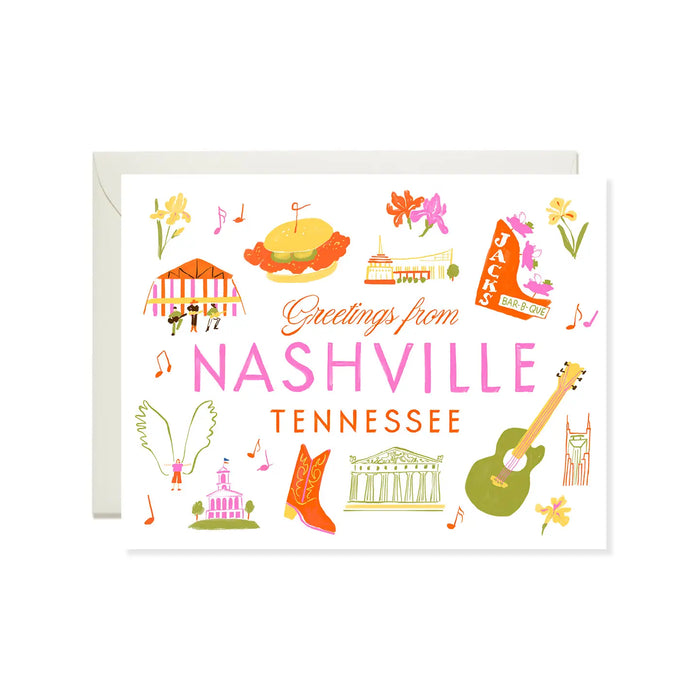 Greetings From Nashville Card