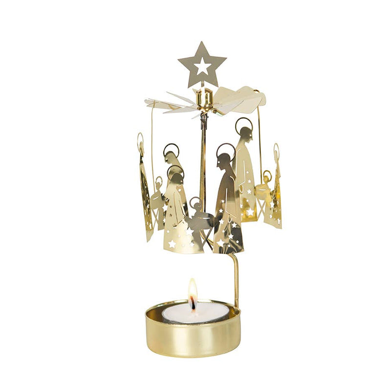 Nativity Family Rotary Candle Holder - Needle and Grain