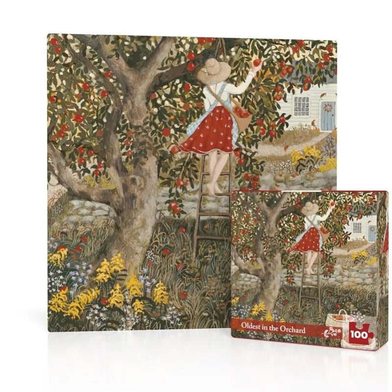 Oldest in the Orchard Mini - 100 Piece Mini Puzzle - Needle and Grain