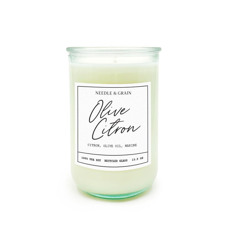Olive and Citron Candle - Needle and Grain