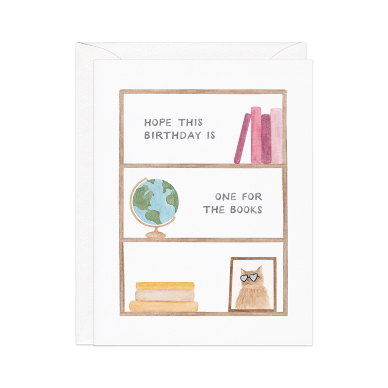 One For The Books Birthday Card - Needle and Grain