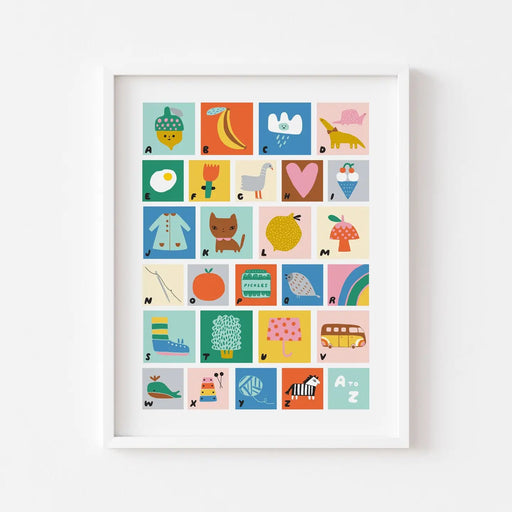 Original A To Z Art Print - Needle and Grain