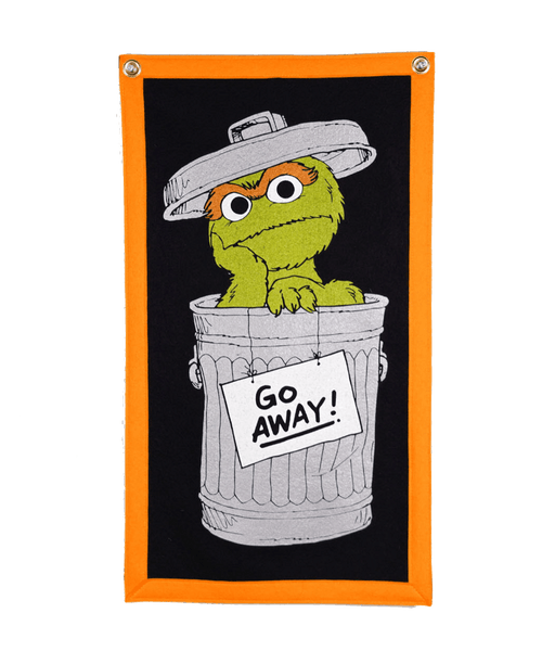 Oscar the Grouch Camp Flag • Sesame Street x Oxford Pennant - Needle and Grain