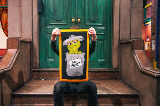 Oscar the Grouch Camp Flag • Sesame Street x Oxford Pennant - Needle and Grain