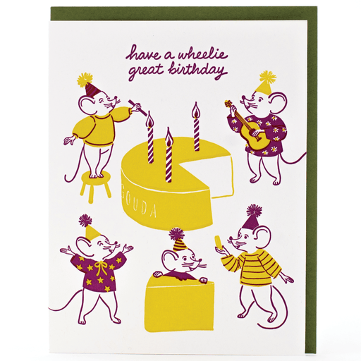Party Mice Birthday Card - Needle and Grain