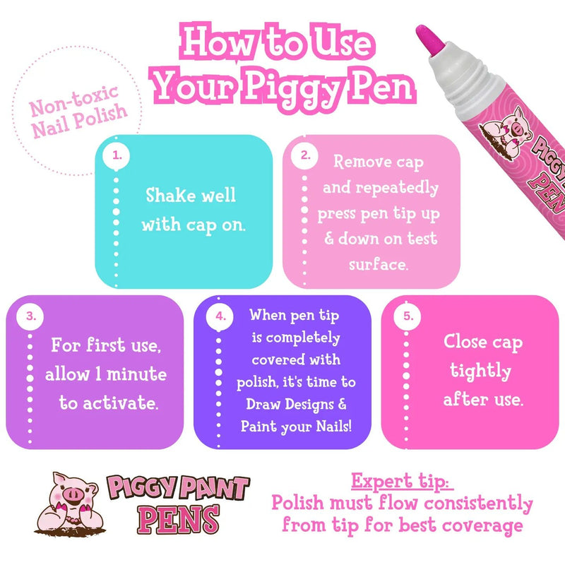 Piggy Paint Nail Polish Pens - Needle and Grain