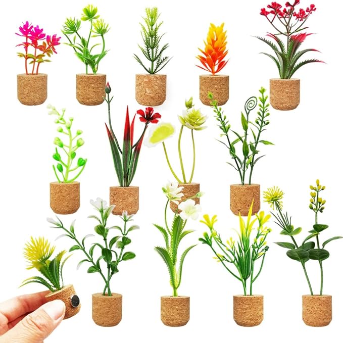 Planter Magnet - Assorted Potted Plants - Needle and Grain